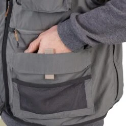 GILET De Pêche 500 Gris -Pêche Fournitures Magasin gilet de peche 500 gris 4