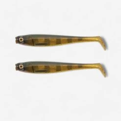 Pêche Fournitures Magasin 29 LEURRE SOUPLE BROCHET SHAD ROGEN 120 GOLD X2