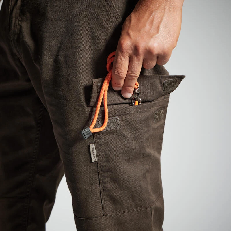 PANTALON CARGO RESISTANT STEPPE 300 MARRON 7 PANTALON CARGO RESISTANT STEPPE 300 MARRON – Image 5