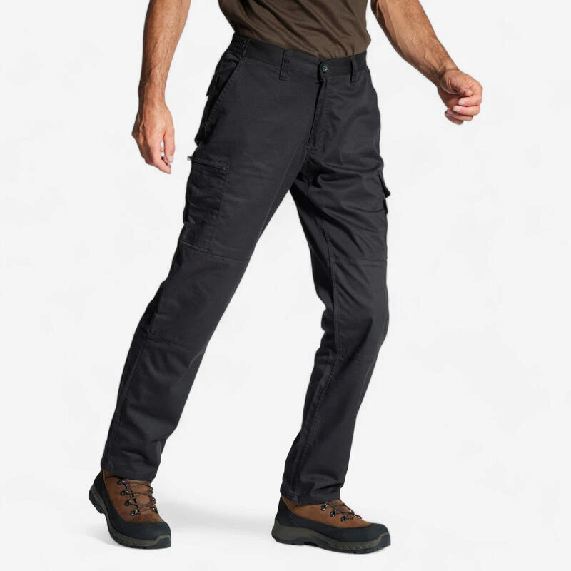 PANTALON CARGO RESISTANT STEPPE 300 NOIR 3 PANTALON CARGO RESISTANT STEPPE 300 NOIR