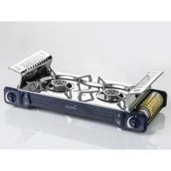 Réchaud à Gaz 2 Feux - Skandika Brann - Camping - Allumage Piezo - Mallette -Pêche Fournitures Magasin rechaud a gaz 2 feux skandika brann camping allumage piezo mallette 2