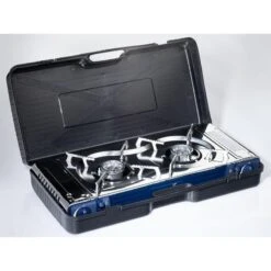 Réchaud à Gaz 2 Feux - Skandika Brann - Camping - Allumage Piezo - Mallette -Pêche Fournitures Magasin rechaud a gaz 2 feux skandika brann camping allumage piezo mallette 6