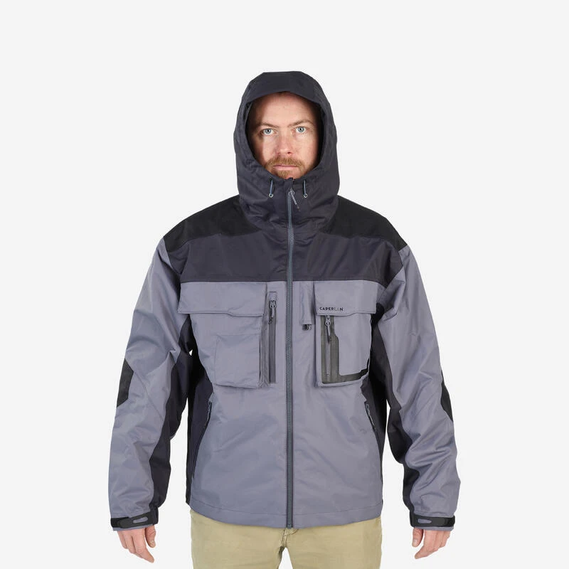 Veste De Pêche Imperméable 500 Grise 4 Veste De Pêche Imperméable 500 Grise – Image 2