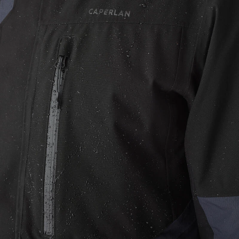 Veste De Pêche Imperméable Homme - FJ 500 WPF Grise Et Noir 10 Veste De Pêche Imperméable Homme - FJ 500 WPF Grise Et Noir – Image 8